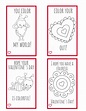 Valentine Coloring Cards Printable