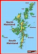 Map of Shetland Islands Province