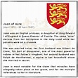 BRITISH History - On This Day on Twitter: "#otd 23 April 1307 – Joan of ...