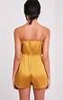 Rosilee Gold Strappy Satin Playsuit - Jumpsuits & Playsuits ...