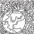 Earth Day Mother Nature Coloring Page for Kids 14329698 Vector Art at ...