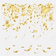 Golden Confetti, Celebration, Birthday, Carnival PNG Transparent Image ...