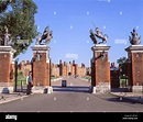 Entrance gate to Hampton Court Palace, Hampton, London Borough of ...