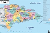 Large detailed administrative and political map of Dominican Republic ...
