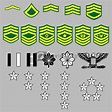 US Army rank insignia by lhfgraphics Vectors & Illustrations with ...