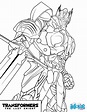Dibujos para colorear transformers optimus prime - es.hellokids.com