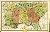 Smith's Map of the Southern States (1839) [5717 x 3593] : r/MapPorn