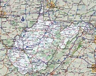 Large detailed roads and highways map of West Virginia state with all ...