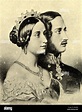 La reina Victoria y el príncipe Alberto. Los retratos de perfil ...