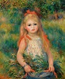 Girl with Flowers Painting by Pierre-Auguste Renoir | Fine Art America
