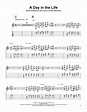 A Day In The Life sheet music by The Beatles (Guitar Tab Play-Along ...