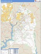 Prince George's County, Maryland Zip Code Wall Map | Maps.com.com