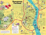 illustrated maps of Portland and Oregon