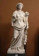 Livia, wife of Augustus, mother of Emperor Tiberius, Roman statue ...