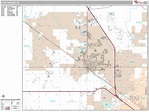 Casa Grande Arizona Wall Map (Premium Style) by MarketMAPS