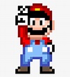 Mario Bros Pixel Art, HD Png Download - kindpng