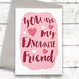 Funny Favourite Friend Valentine's Day Card By Alexia Claire ...