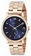 Marc By Marc Jacobs Baker Navy Dial Rose Gold-tone Steel MBM3330 Womens ...