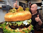 Huge hamburger picture