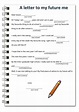 A letter to my future me worksheet | Letter to future self, Editable ...