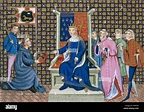 Engraving 14th century , Richard II King of England Stock Photo - Alamy