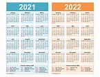 Free Printable Calendar 2021 And 2022 - Ichigokids