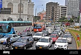 traffic jam rush hour Lima Peru Stock Photo - Alamy