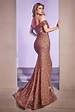 Cinderella Divine CD975 Off Shoulder Long Glittered Prom Dress for $185 ...