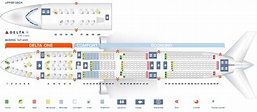Seat map Boeing 747-400 Delta Airlines. Best seats in plane