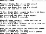 Joan Baez song - Amazing Grace, lyrics