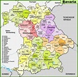 Baviera Alemania Mapa | Mapa Europa