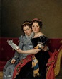 Portrait of the Sisters Zenaide and Charlotte Bonaparte Painting by ...