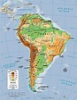 Mapa de America del Sur - Mapa Físico, Geográfico, Político, turístico ...