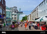Street stalls on High Street, Sutton, London Borough of Sutton, Greater ...