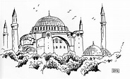 Hagia Sophia. Coloring page and lesson plan ideas | Lesson Plans ...