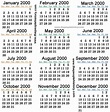 2000 Calendar With Holidays - Printable Calendar