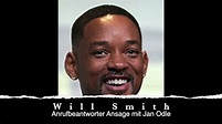 Anrufbeantworter Ansage mit der Will Smith Synchronstimme Jan Odle ...