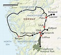 Fjords Of Norway Map - Cities And Towns Map