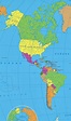 Mapa Politico Del Continente Americano Mapa De América Con Nombres ...