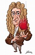 Isaac Newton - Composition Comic Book | Caricature, Caricature drawing ...