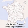 Carte de France avec départements - Voyages - Cartes