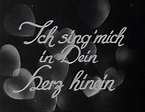 ICH SING MICH IN DEINE HERZ HINEIN 1934, FILMHAUER