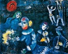 Marc Chagall - El carnaval nocturno, 1979. Oil on canvas, 130 x 162 cm ...