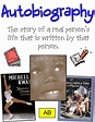 Autobiography must read 1 to my 1st graders! Great writing idea too ...