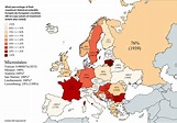How big are European countries compared to their maximum historical ...