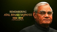 Atal Bihari Vajpayee Remembered On His First Death Anniversary ...
