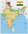 Geographical map of India: topography and physical features of India