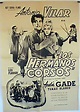 "HERMANOS CORSOS, LOS" MOVIE POSTER - "LOS HERMANOS CORSOS" MOVIE POSTER