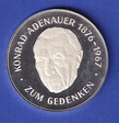 Silbermedaille KONRAD ADENAUER ZUM GEDENKEN 26g Ag999 · Tilman Dohren ...