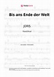 JORIS - Bis ans Ende der Welt Klaviernoten in Note-store.de | Klavier ...